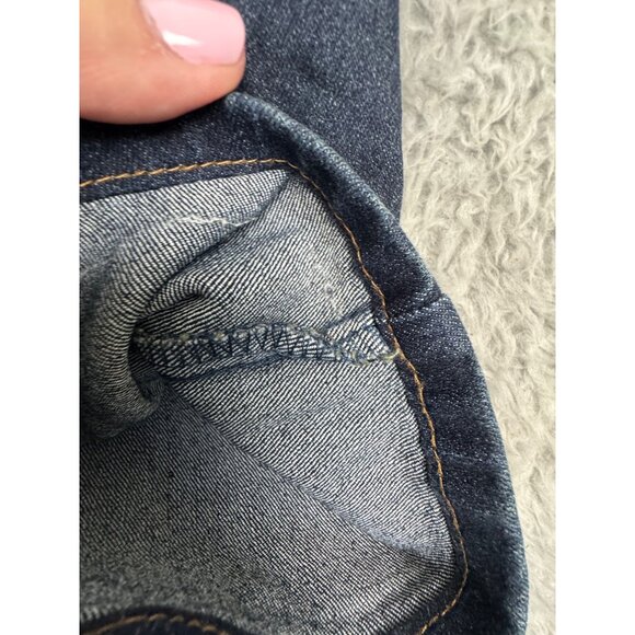 Fried Denim Mens 32/30 Slim Fit Dress Jeans Dark Wash Dinner Comfort - Picture 10 of 12